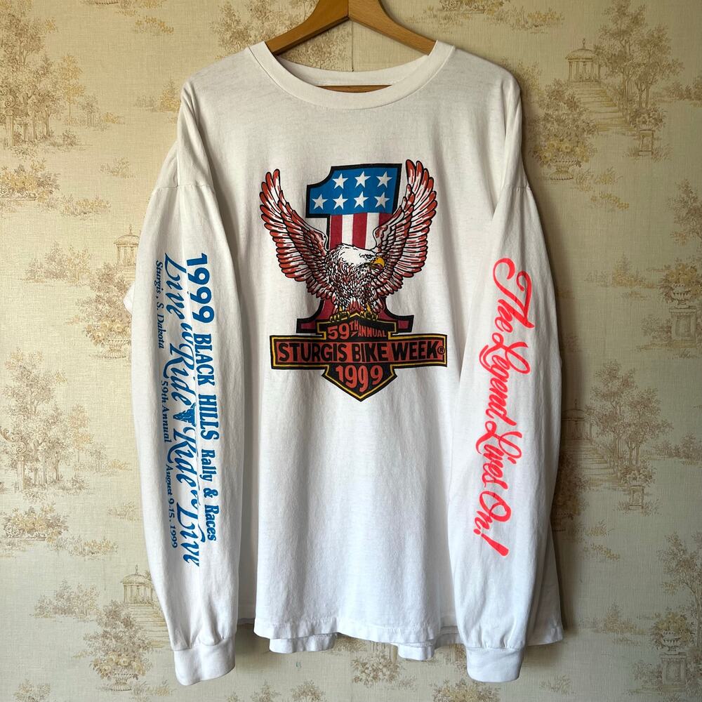 Vintage 90s Sturgis Bike Week Longsleeve | 1999 | 3XL
